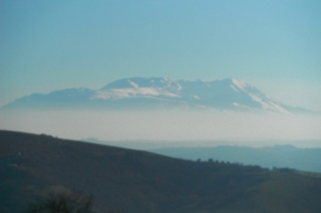 Vista montagna da terreno edificabile ad Atri